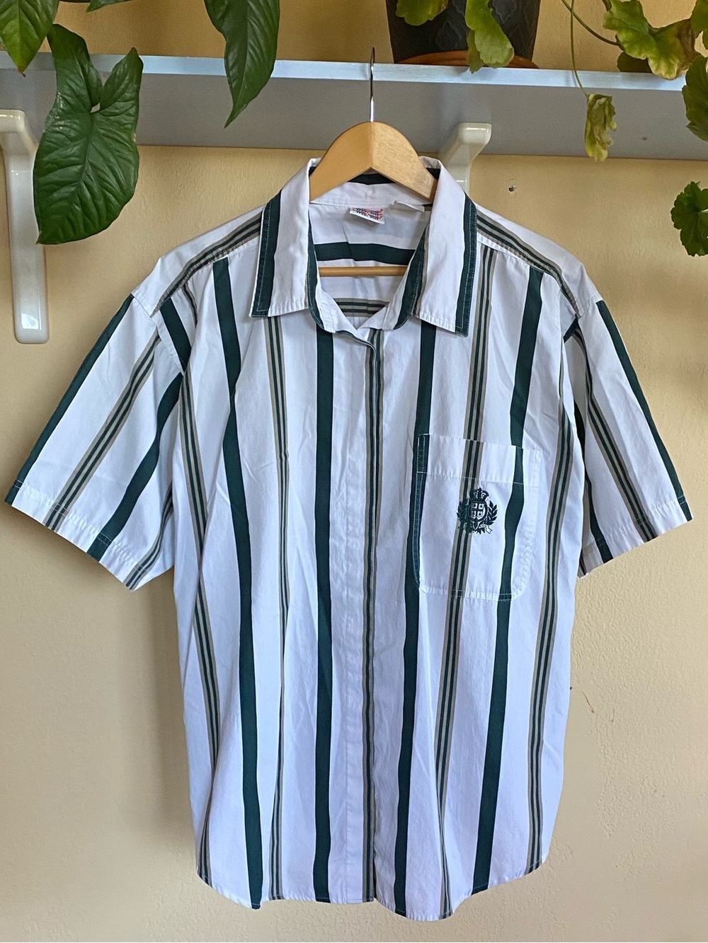 Vintage Bobbie Brooks Sport Plus Striped Button Down Shirt